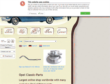 Tablet Screenshot of opel-classic-parts.com